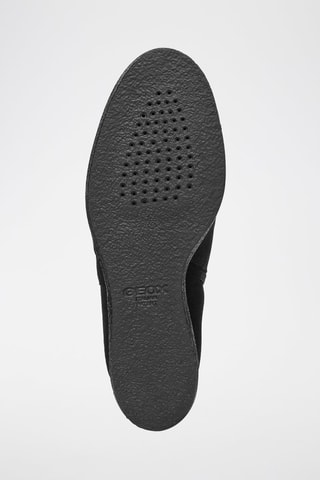 Bottines compensées en cuir de veau Elidea - Noir