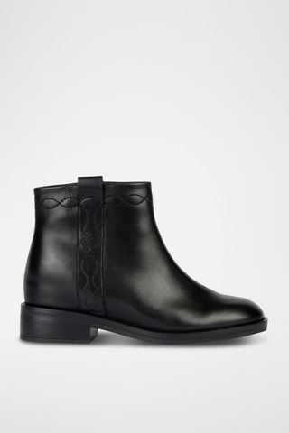 Bottines en cuir Larysse - Noir