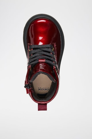 Bottines en cuir verni - Bordeaux