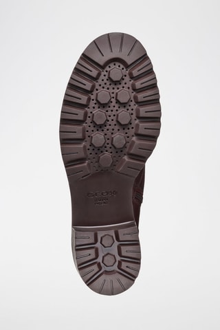 Bottines fourrées en cuir Damiana - Bordeaux