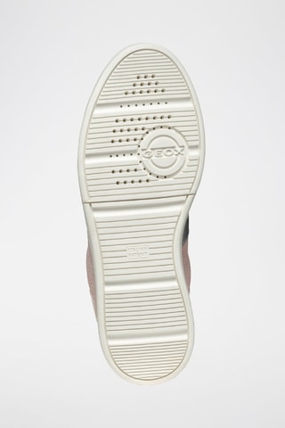 Baskets en cuir de veau nubuck Meleda - Rose et blanc