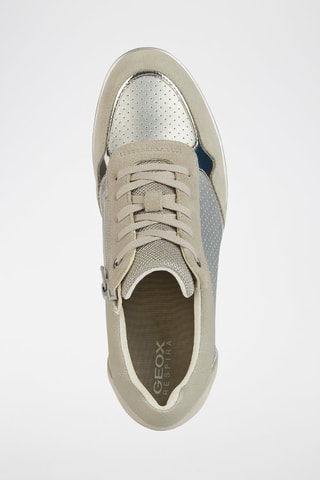 Baskets compensées en cuir de veau nubuck Calzature - Argenté et gris clair