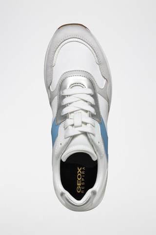 Baskets en nubuck - Blanc et ciel