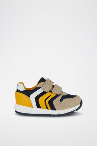 Baskets en nubuck Alben - Taupe et bleu marine