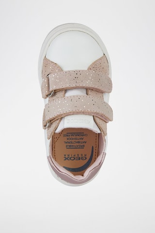 Baskets en cuir Nashik - Blanc et rose