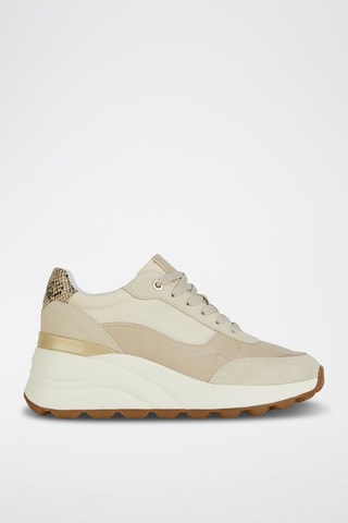 Baskets compensées en nubuck Spherica EC13 - Beige