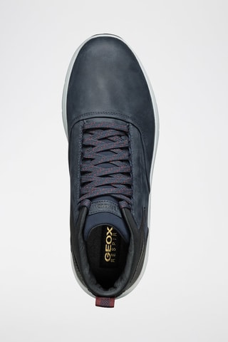 Baskets montantes en cuir Spherica - Bleu marine