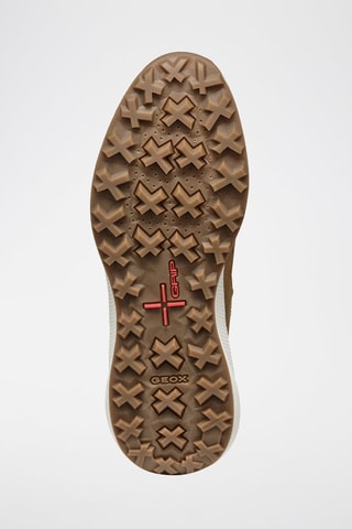 Baskets montantes en cuir - Camel