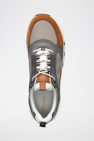 Baskets en cuir Spherica Ecub-4 A - Gris foncé et marron