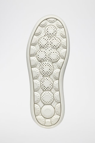 Baskets en cuir de veau nubuck Spherica - Blanc et beige