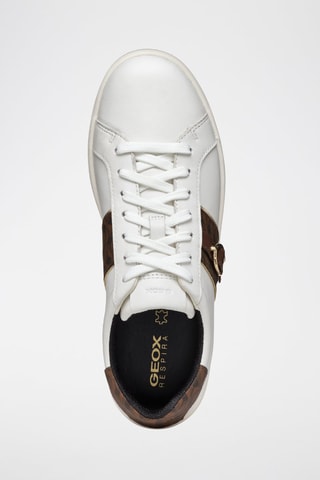 Baskets en cuir Spherica - Blanc et marron