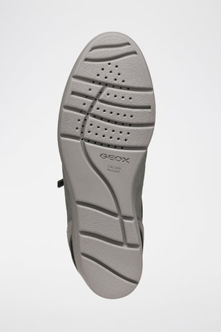 Baskets compensées en cuir de veau nubuck Ilde - Gris