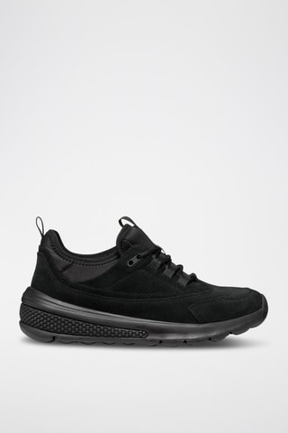Baskets en cuir de veau nubuck Spherica - Noir
