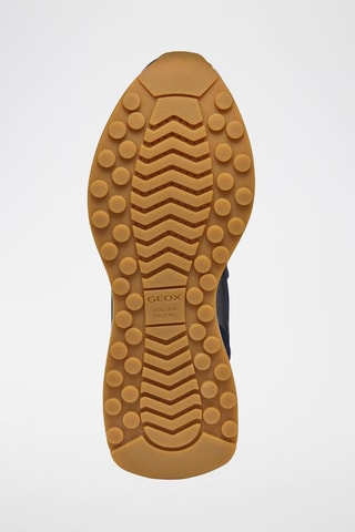 Baskets en cuir de veau nubuck Amabel - Bleu marine