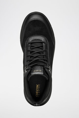 Baskets montantes en cuir de veau Spherica - Noir