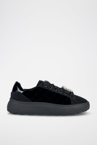 Baskets plateformes en nubuck Spherica - Noir