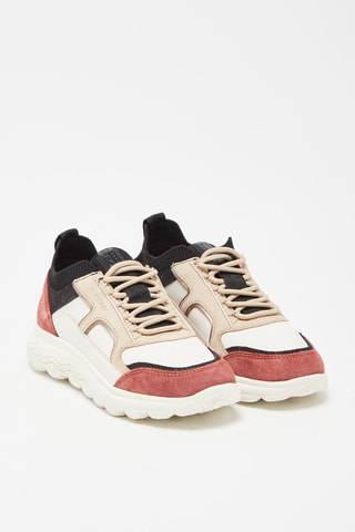 Baskets en cuir nappa Spherica Blanc