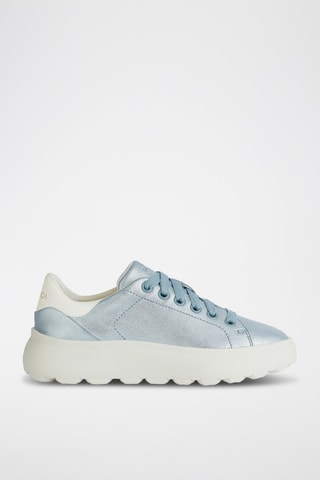 Baskets plateformes en cuir de chèvre Spherica - Ciel