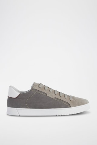 Baskets en nubuck Pieve - Gris et taupe