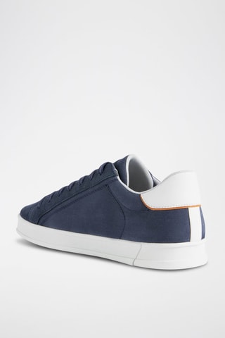 Baskets en nubuck Pieve - Bleu marine