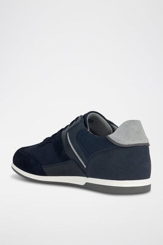 Baskets en cuir Renan - Bleu marine