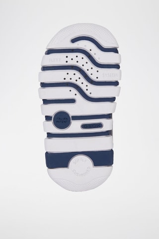 Baskets en cuir de veau Iupidoo - Bleu et blanc