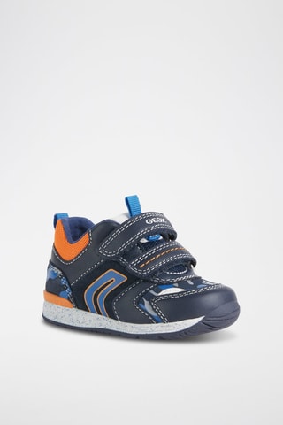 Baskets en cuir Rishon - Bleu marine