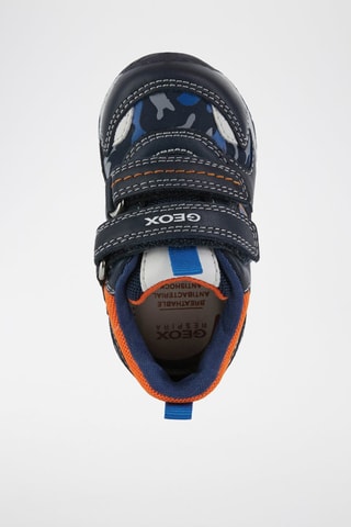 Baskets en cuir Rishon - Bleu marine