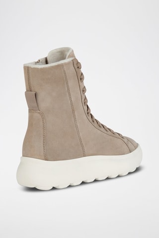 Baskets montantes fourrées en nubuck Spherica - Beige
