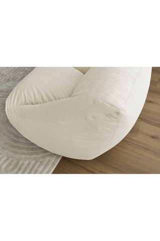 Ultrazachte Poef Lilibet - Beige