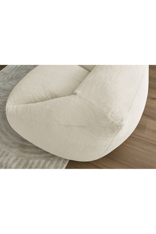 Pouf ultra moelleux Lilibet - Blanc