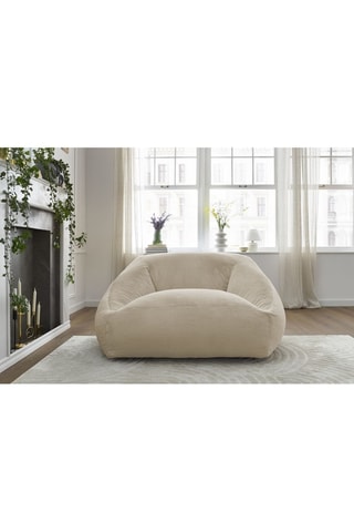 Pouf ultra moelleux Lilibet - Beige