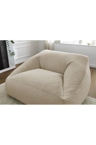 Pouf ultra moelleux Lilibet - Beige