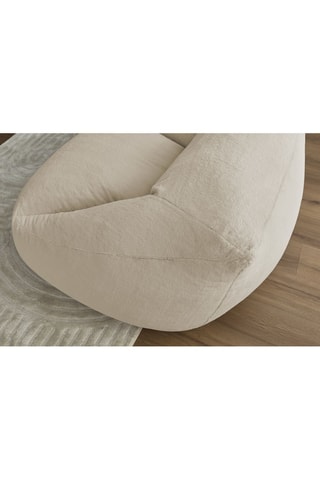 Pouf ultra moelleux Lilibet - Beige