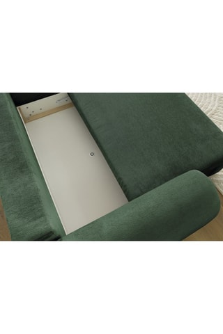 Canapé d'angle droit convertible Lucien - Vert