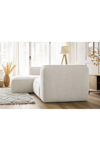 Canapé d'angle gauche Zephyr Compact Blanc