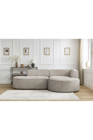 Canapé d'angle droit Rousseau - Beige