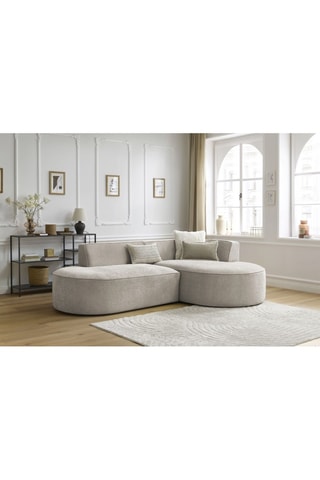 Canapé d'angle droit Rousseau - Beige