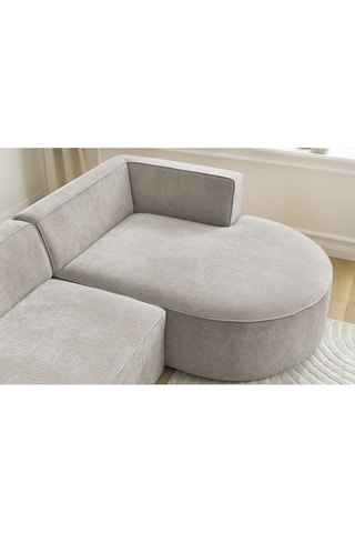 Canapé d'angle droit Rousseau - Beige