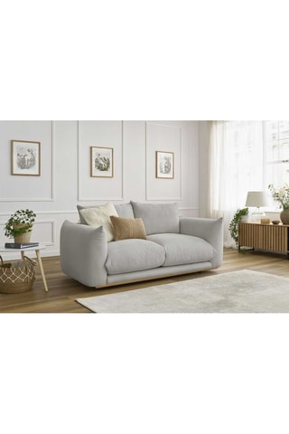 Canapé Ernest - Gris clair - 2 places - En tissu