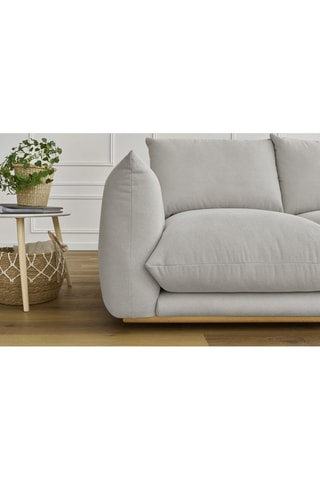 Canapé Ernest - Gris clair - 2 places - En tissu