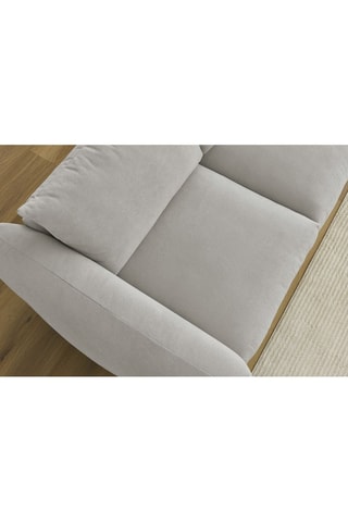 Canapé Ernest - Gris clair - 3 places - En tissu