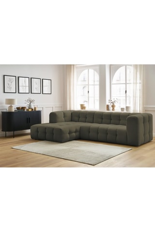 Canapé d'angle gauche Cloud - Vert