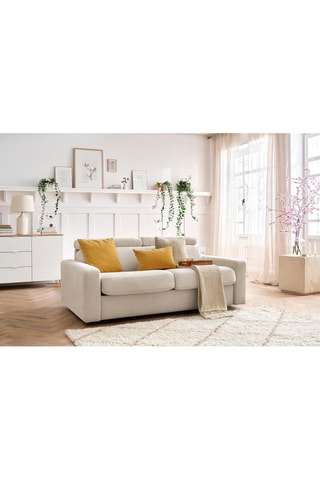 Canapé convertible Monaco - 
Beige - Couchage 190 x 140 cm
