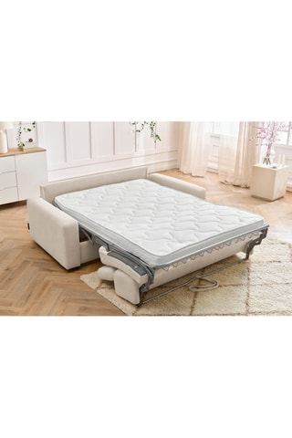 Canapé convertible Monaco - 
Beige - Couchage 190 x 140 cm