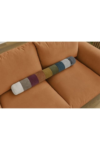 Canapé Ernest - Orange - 2 places - En polyester et nylon