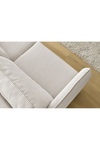 Canapé convertible Lenny - Beige - Couchage 133 x 195 cm