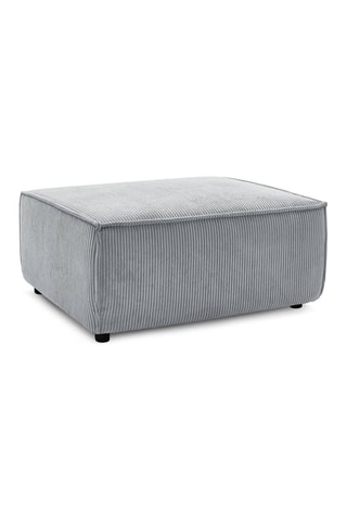 Pouf pour canapé modulable Nihad - Gris clair