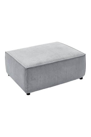 Pouf pour canapé modulable Nihad - Gris clair
