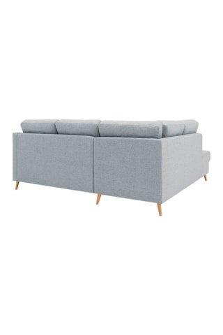Canapé d'angle gauche convertible Sweden - Gris - Couchage 130 x 200 cm